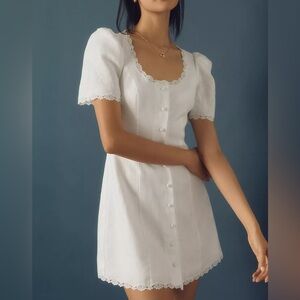 Reformation Annabella lace trim dressNWT